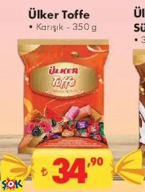 ÜLKER TOFFE BAYRAM ÇİKOLATASI/ŞEKERİ ÜLKER TOFFE BAYRAM ÇİKOLATASI/ŞEKERİ
